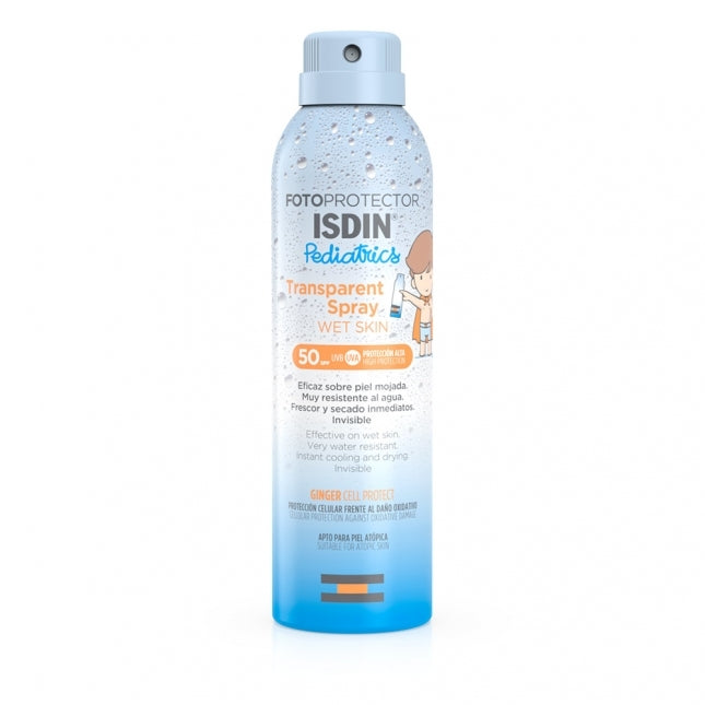 ISDIN ISDIN Transparent Spray pediatrics Wet Skin SPF50+ 250ml ISDIN ISDIN Transparent Spray pediatrics Wet Skin SPF50+ 250ml